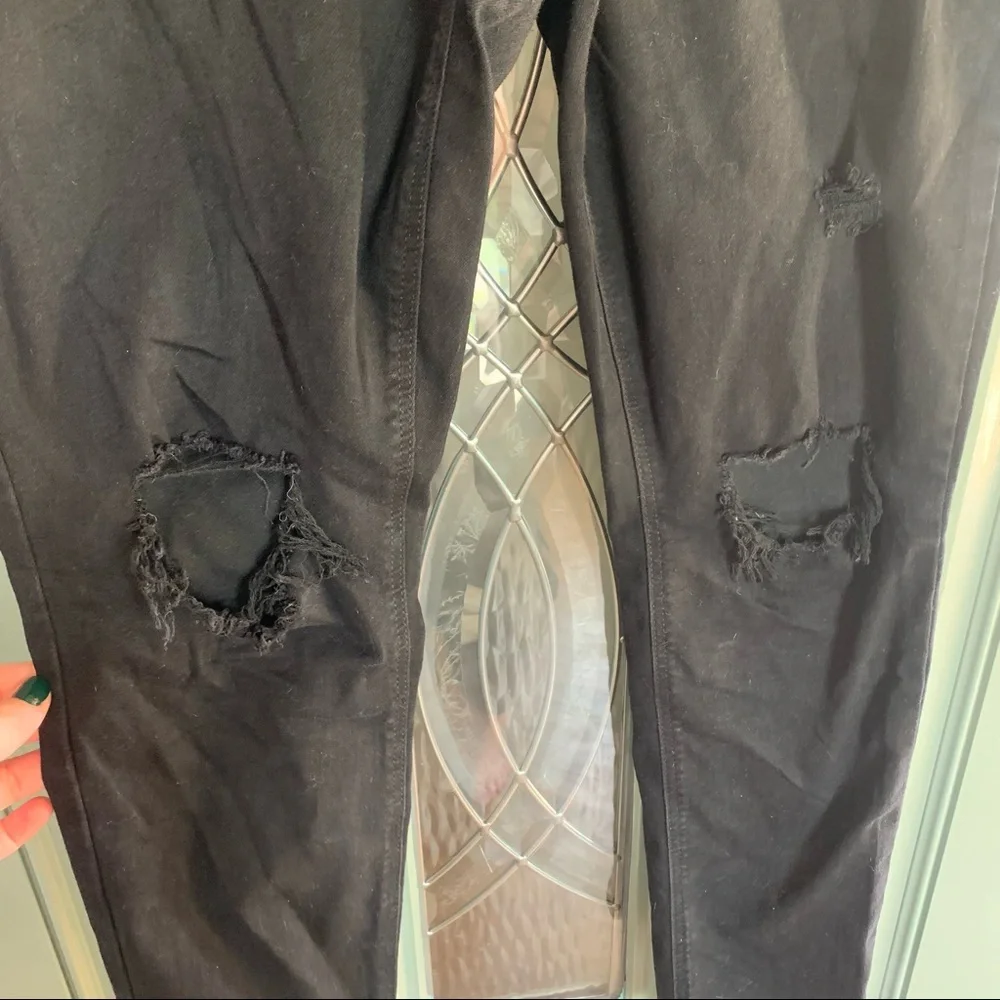 Black distressed jeans - Picture 3 of 4